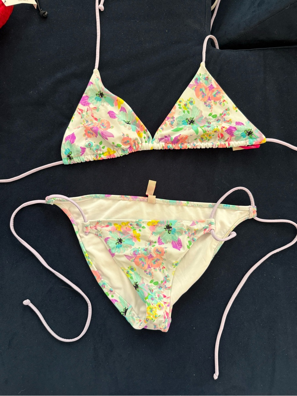 Victoria Secret Bright Floral Triangle String Bikini